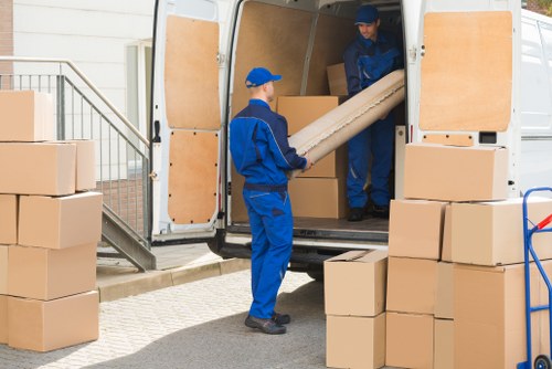Removals team planning a local house move in Tooting