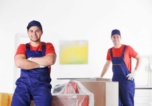 Local home moving team planning a removal in Tooting street settings