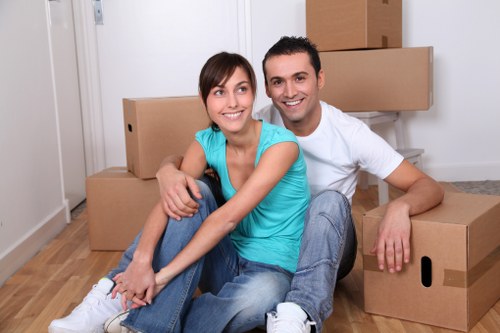 Local moving truck arranged for flat relocation in Tooting