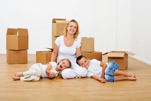 Careful furniture loading during a same day removal in South West London